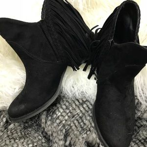Not Rated Suede Fringe Bootie